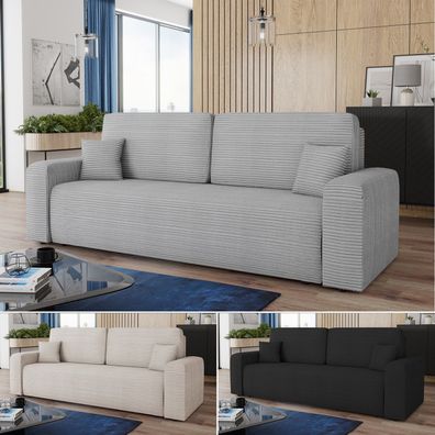 Schlafsofa SPARK 196x146, Schlaffunktion, Bonellfederung, Bettkasten inkl. Kissen
