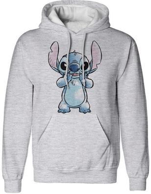 Lilo &amp; Stitch Hands On Face Sketched Hoodie DIS08746HSC