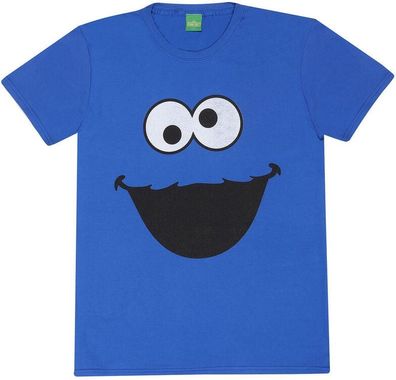 Sesamestreet Cookie Monster Face T-Shirt SES08990TSC