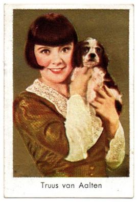 Truus van Aalten Vintage Zigaretten Foto Bild Film Star Holland Goldfilm 111 von 1933