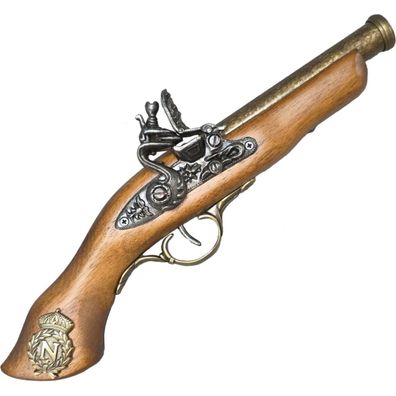 Deko Napoleon Steinschlosspistole mit beweglichen Teile nicht schussfähig