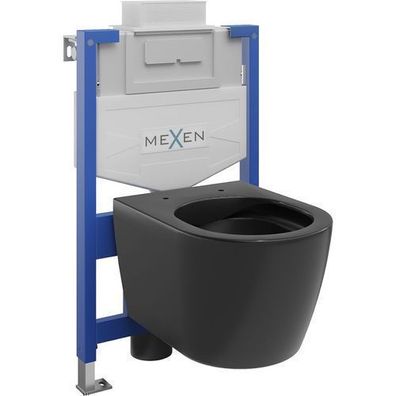 Mexen Felix XS-U WC-Set Schwarz Matt, Carmen Serie