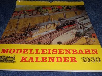 Modelleisenbahn Kalender 1980 - VEB Bild und Heimat Reichenbach