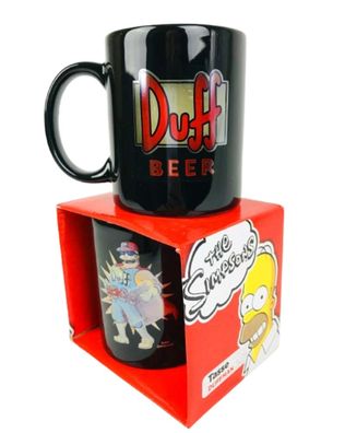 Kaffeetasse The Simpsons Tasse Duff Duffman Maße ca. 12 x 9 x 10cm