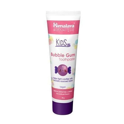 Himalaya Botanique Kinder Zahnpasta, ohne Fluorid, Geschmack Bubblegum, 80g