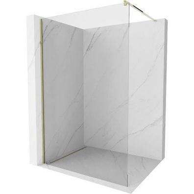 Mexen Kioto Duschwand 110 x 200 cm, Transparent 8 mm, Gold - 800-110-101-50-00