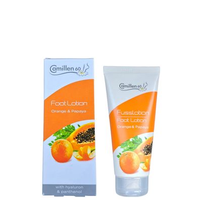 Camillen 60/Fusslotion "Orange&Papaya" mit Hyaluronsäure 100ml/Fußpflege