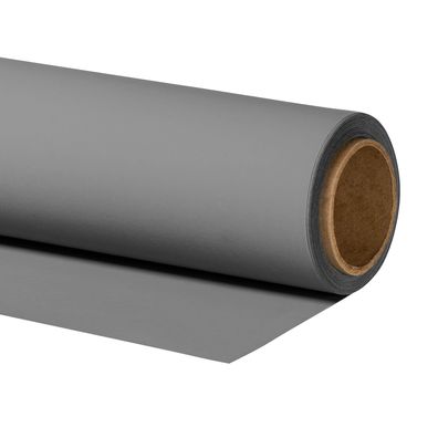 Walimex pro Hintergrundkarton 2,72x10m Grau Leinwand Backdrop Foto Studio