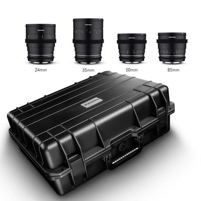 Samyang MF 24/35/50/85 MK2 VDSLR Kofferset CanonEF
