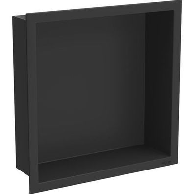 Mexen X-Wall-R Einbauregal mit Flansch 30 x 30 cm, Schwarz - 1970303010