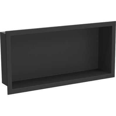 Mexen X-Wall-R Einbauregal mit Flansch 45 x 20 cm, Schwarz - 1970452010