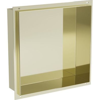 Mexen X-Wall-NR Einbauregal ohne Rahmen 30 x 30 cm, Gold - 1951303010