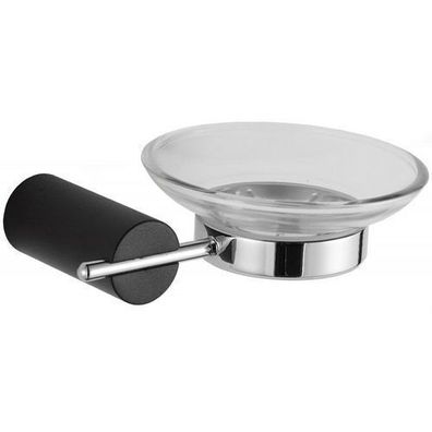 Mexen Aron Seifenschale, Schwarz/Chrom - 7088139-07