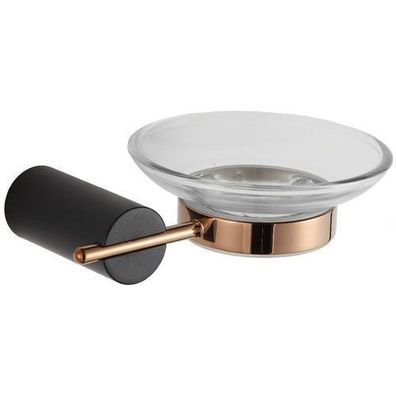 Mexen Aron Seifenschale, Schwarz/Rosa Gold - 7088139-67