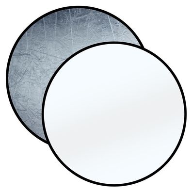 Bresser - F000343 - BR-TR8 2-in-1 Faltreflektor silber/weiß 110cm rund