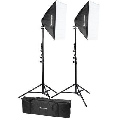 Bresser - F001998 - BR-2245 Tageslicht-Set 1800W mit Softboxen