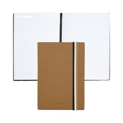Hugo Boss - HNM421XL - Notizbuch DIN A6 - braun - Iconic