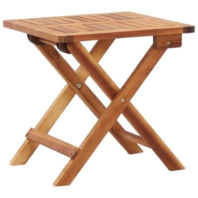 vidaXL Garten-Couchtisch Klappbar 40x40x40 cm Massivholz Akazie
