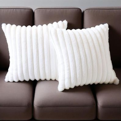 2er Set 50x50 cm Kissenbezüge Mit Reißverschluss Home Kissenhülle Couch Dekokissen