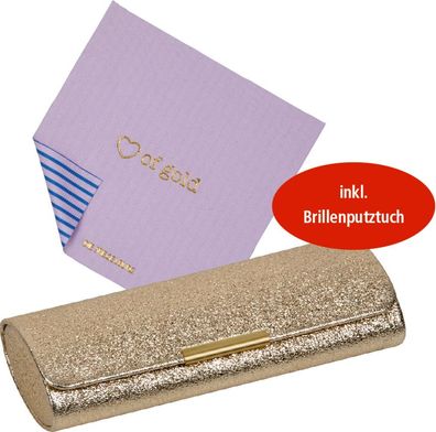Die Spiegelburg Brillenetui mit Putztuch, Gold, 22189