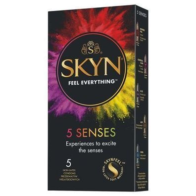 Unimil Skyn Latexfreie Kondome - 5 Senses Edition, 5 Stueck