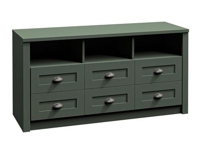 AX LIVING Kommode mit Schubladen Palmano K6S - 130 cm breit, Grün