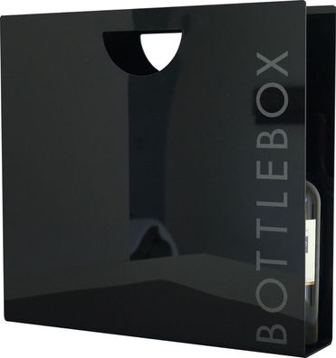 Flaschenbox Flaschenträger Bottlebox schwarz 1090-01 Artikel-Design