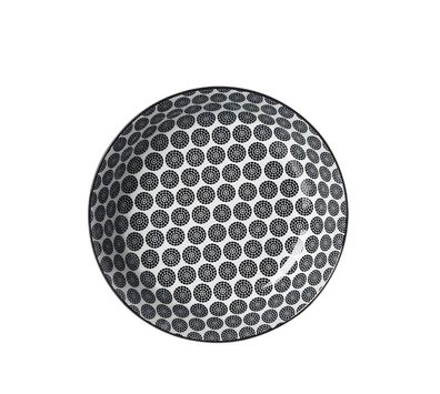 Ritzenhoff Breker Takeo Circles Suppenteller 20,5cm Schwarz Keramik
