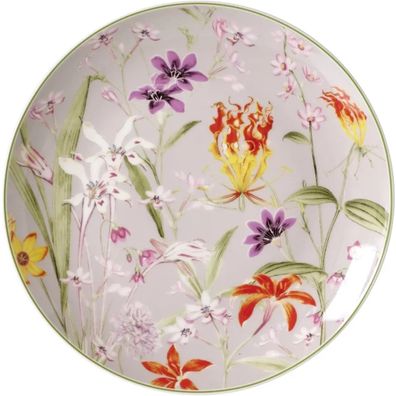 Ritzenhoff & Breker Flora Dessert-/Frühstücksteller Grau Bunt 20,5cm