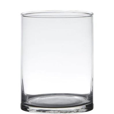 Transparente Zylinder Vase 12x12x20cm Spülmaschinenfest