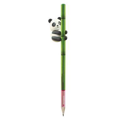 Legami Panda Bleistift Radiergummi HB Recyclingpapier Bunt