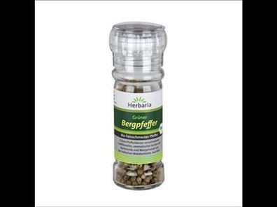 Herbaria 3x Grüner Bergpfeffer bio Mühle 25g