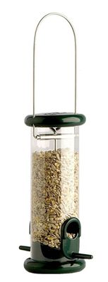 Naturschutzprodukt Futtersäule Satz 2 Stück Ring-Pull Click mini grün Metall H 33cm