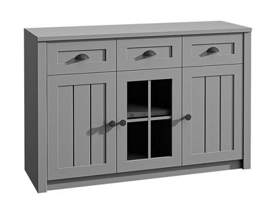 AX LIVING Kommode mit Schubladen Palmano K3S - 130 cm breit, Grau
