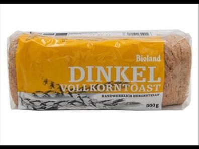 Das Backhaus 3x Bioland Dinkelvollkorntoast 500g 500g