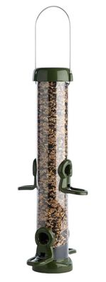 Naturschutzprodukt Futtersäule Ring-Pull Click midi grün Vogelschutz H 51cm Inhalt 1L