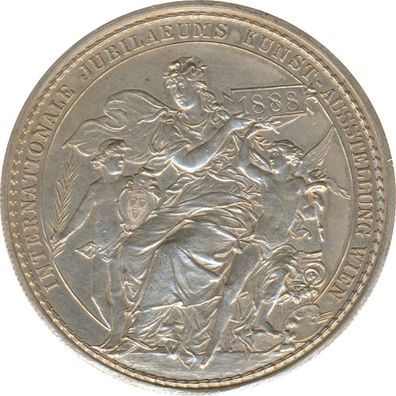 Medaille 1888 Internationale Kunst-Ausstellung Wien Silber