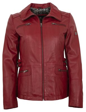 OTTO KERN - Damen Lederjacke Lammnappa rot