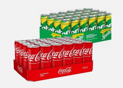 Coca Cola 1x 24x0,33ml Sprite 1x 24x0,33ml inkl. Pfand