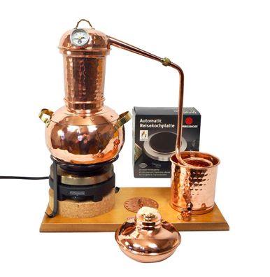 CopperGarden®" Destillieranlage Arabia 2 L Tischdestille mit Thermometer