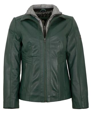 OTTO KERN - Damen Lederjacke Lammnappa grün