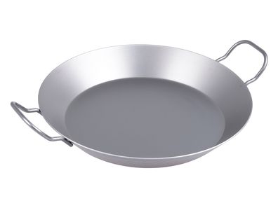 Bratpfanne aus Eisen Ø32 cm Eisenpfanne mit 2 Griffen