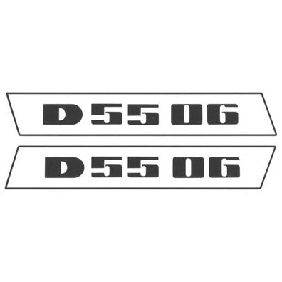 Deutz D5506 Schwarz bis 1974 Schlepper Traktor Aufkleber Klebefolie Klein Schmal