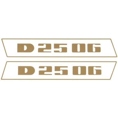 Deutz D2506 Gold bis 1974 Schlepper Traktor Aufkleber Klebefolie Klein Schmal