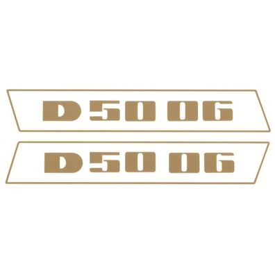Deutz D5006 Gold bis 1974 Schlepper Traktor Aufkleber Klebefolie Klein Schmal