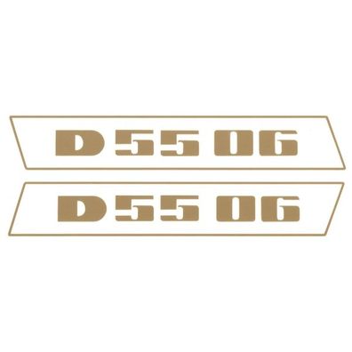 Deutz D5506 Gold bis 1974 Schlepper Traktor Aufkleber Klebefolie Klein Schmal