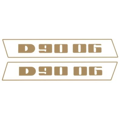 Deutz D9006 Gold bis 1974 Schlepper Traktor Aufkleber Klebefolie Klein Schmal