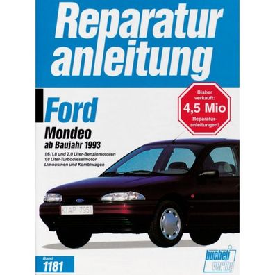 Ford Mondeo Typ GBP, BNP 1993-1996 Reparaturanleitung/Handbuch Bucheli Verlag