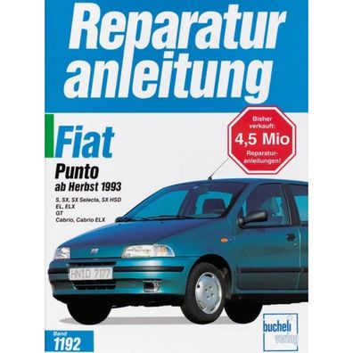 Fiat Punto I Typ 176 1993-2000 Reparaturanleitung/Handbuch Bucheli Verlag