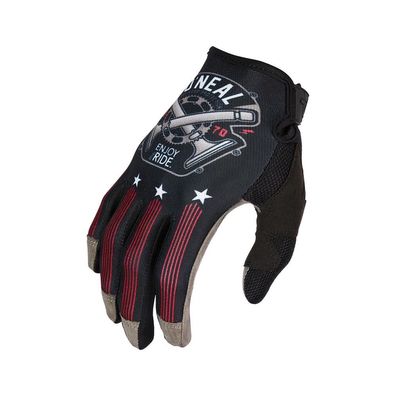 O'NEAL Bike Handschuhe Mayhem Piston Black/White/Red - Größe: M/8,5